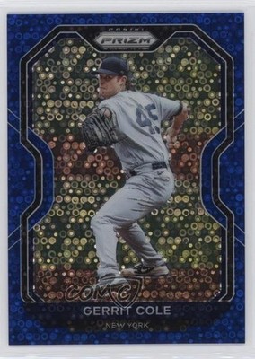 2021 Panini Prizm Blue Donut Circle Prizm 161/199 Gerrit Cole #77 2c6