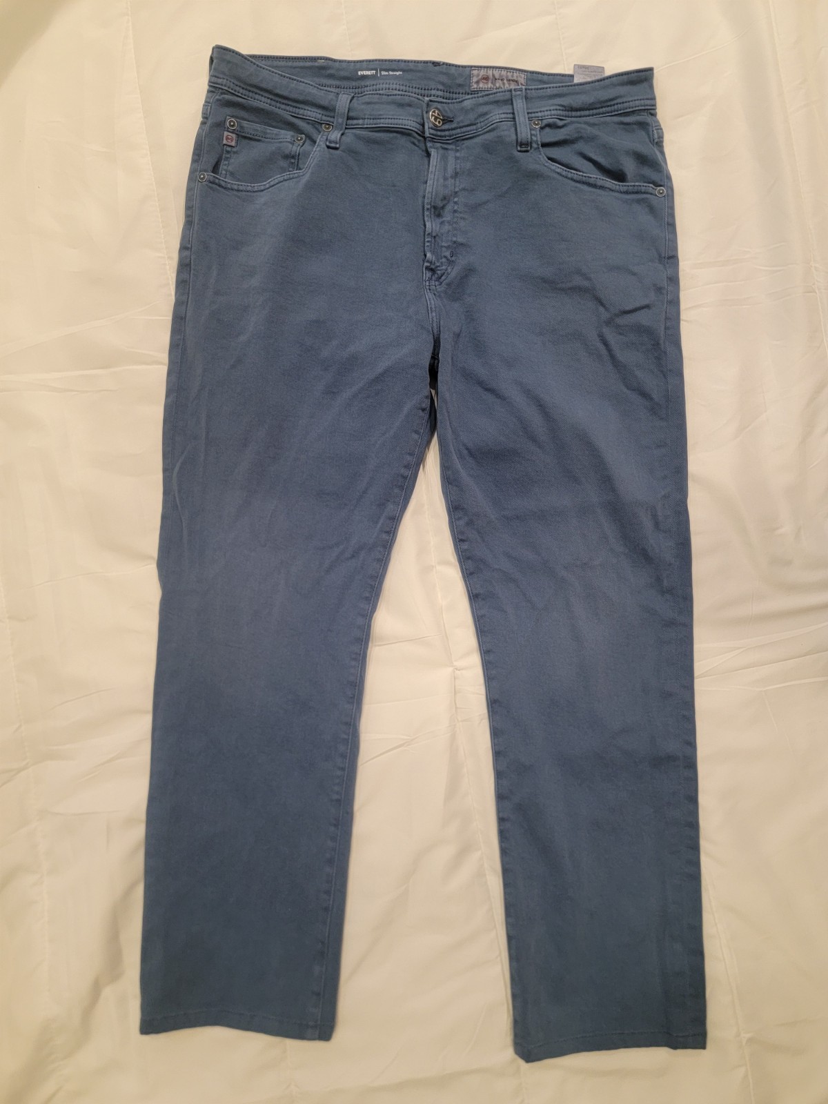 AG Adriano Goldschmied jeans: Everett Slim Straight, Dyed Blue Men's 36x33