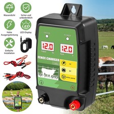 10 km Zaunger&auml;t 12V/230V Elektrozaun-Spannungspr&uuml;fer Hochspannung Weidezaun