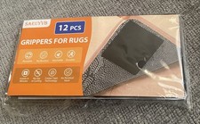 12Pcs. Grippers For Rug Double Sided,non Slip,l Rug Tape ,Washable Reusable.