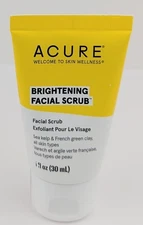 Acure Brightening Facial Scrub 1fl.oz./30ml Travel Size