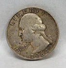 1964 Washington Quarter 90% Silver (Circulated)