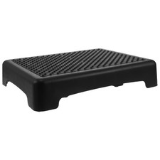 Lightweight Portable Step Stool for Adults Non Slip Black Folding Foot Stool