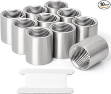10PCS 304 Stainless Steel Cast Pipe Fitting, Coupling, 1/2" X 1/2" NPT Female Th