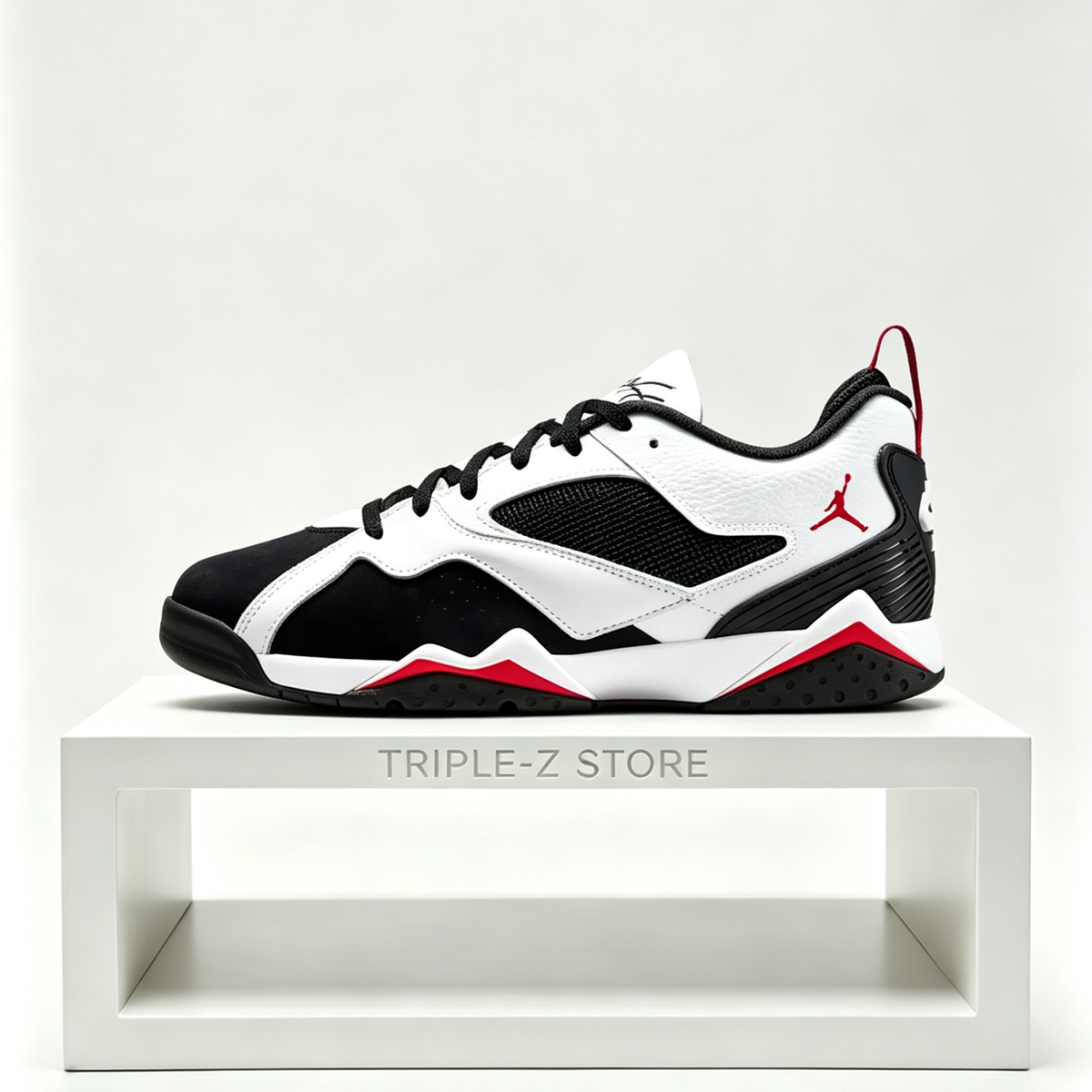Jordan Men\'s White Black Red Retro Athletic Shoes Air Jordan Men main image 4