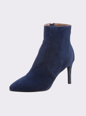 Leder Stiefelette blau 37 Damen HEINE Veloursleder Stiefelette UVP: 149  9.7657
