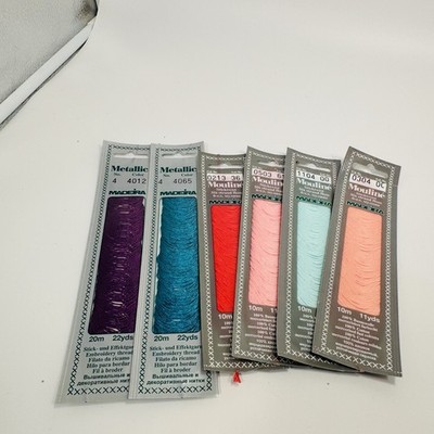 6 Madeira Mouline Embroidery Thread 4 Sticktwist Sample 2 Metallic