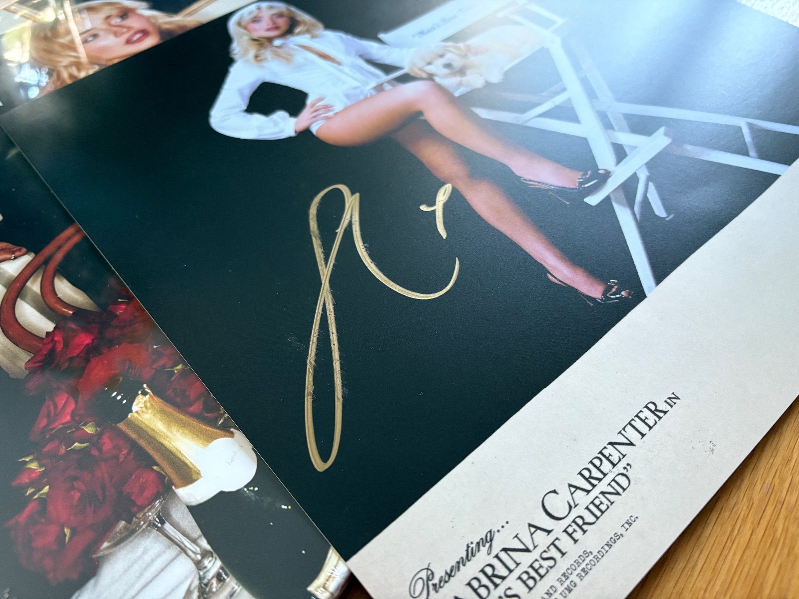 Sabrina Carpenter Vinyl LP signiert Insert Mens best friend D2C bonus track 