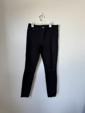 NWT Hue Women Black Jeans M