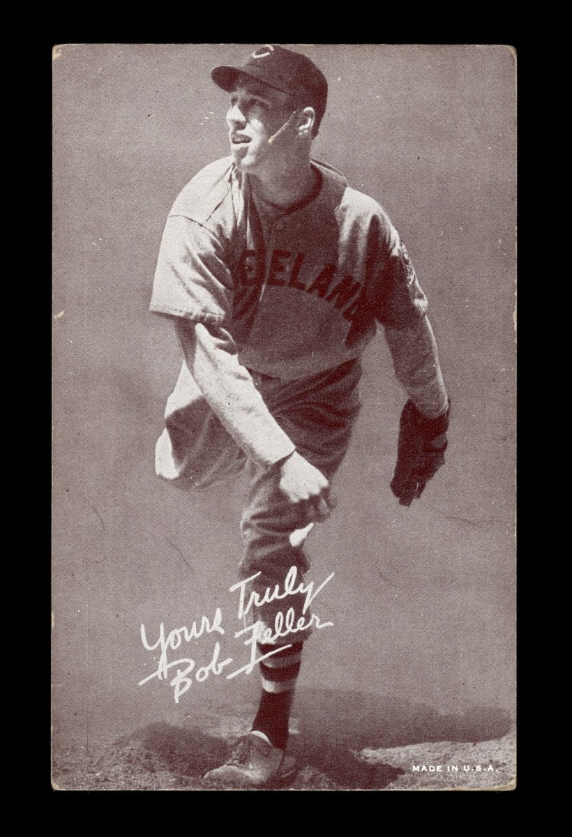 1939-46 Exhibits Salutations - Bob Feller!!