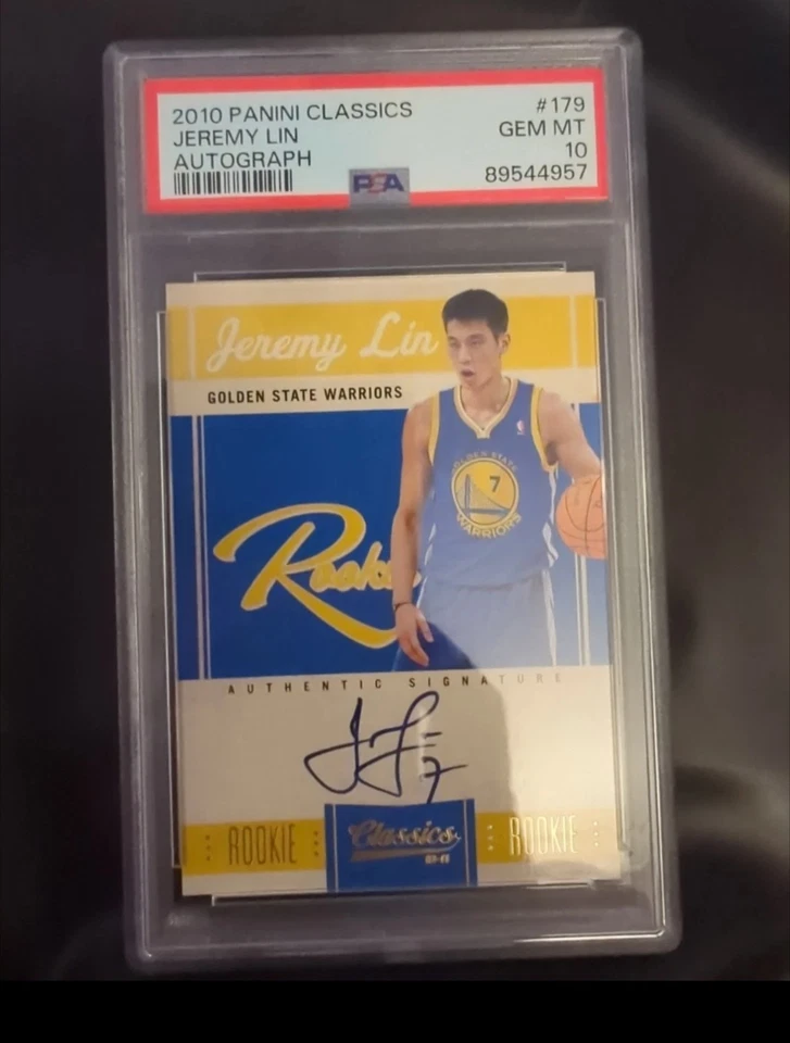 Panini Classics Jeremy Lin 2010 RC automático PSA 10 gemas como nuevo Foto 2 de 4