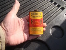 VTG SHEATH POLARIZED "RUST PREVENTIVE FOR SPORTS" 3 OZ GUN OIL RED & YELLOW CAN
