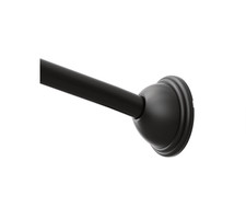 Moen DN2160BL Adjustable 60" - 72" Curved Shower Rod in Matte Black