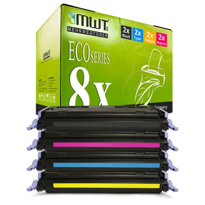 8x Eco Cartridge for Canon Lasershot LBP-5000 I-Sensys LBP-5100