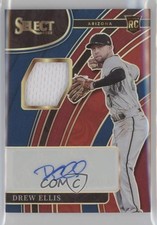 2022 Panini Select Rookie Jersey Tri-Color Prizm 66/75 Drew Ellis Auto 14im