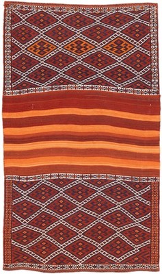 Kelim Khorjin Teppich 115x198 cm handgewebt Wolle Persien Unikat Neu