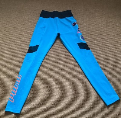 Puma Damen Leggings Tights, Fitnesshose, Blau-Türkis, Größe S