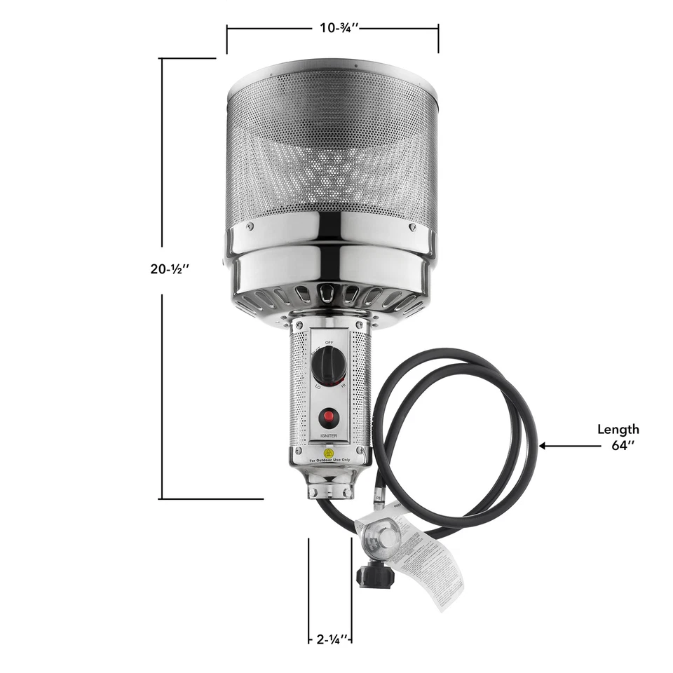 Quemador de repuesto completo para calentadores de patio de propano al aire libre Foto 4 de 4