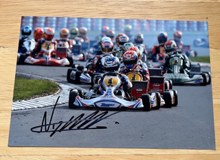 Nyck de Vries hand signed photo 2011 WKC Karting Wackersdorf 17x12cm