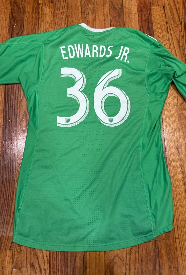 Camiseta deportiva de portero L/S para hombre Adidas Edwards JR 2016 RARA Orlando City SC MLS Foto 2 de 4