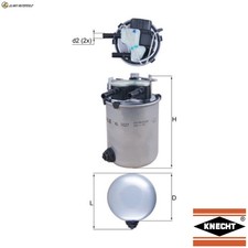 FUEL FILTER KL 1027 FOR RENAULT KADJAR KOLEOS/II/SUV NISSAN ROGUE KICKS