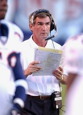 Denver Broncos Head Coach Mike Shanahan on the sideline at an NFL - Old Photo 2