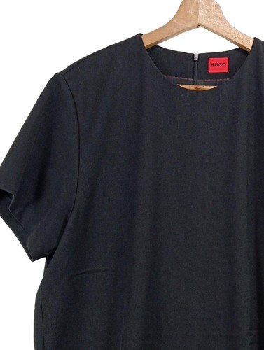 HUGO BOSS Vestido de manga corta Mujeres Vestido Talla EU 40 negro estilo fiesta - Imagen 3 de 6