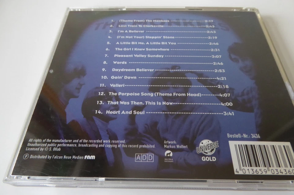 THE MONKEES i'm a believer NM/EX (CD Album, Pop, Universe Gold) - Bild 2 von 2