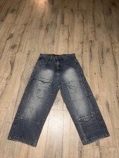Y2K Southpole Denim Wide Leg Baggy Double Knee Jeans Skater Jeans Mens Size 36