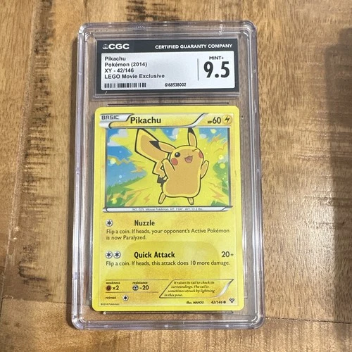 Pokemon TCG XY 2014 Pikachu 42/146 Regular Common CGC 9.5 English