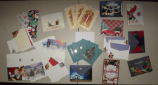 NEW -LOT OF ABOUT 34 CHRISTMAS GREETING CARDS MISC -X362
