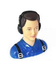 1/6 Female Civil Pilot Figure RC Plane Models 2 7/8"x2 3/4"x1 3/4"  (S9) Blue