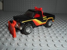 Vintage Hot Wheels Real Riders Super Scraper Henrys Hauling Black Plow Pickup