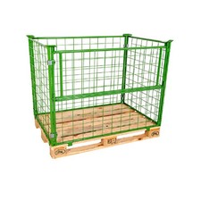 Gitteraufsatzrahmen lackiert 1000 mm Nutzhöhe - 800x1200 - Europalette Gitterbox