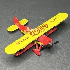 Gearbox Toys 1932 Stearman Bi-Plane Die Cast Replica Collectible ~ Coca-Cola