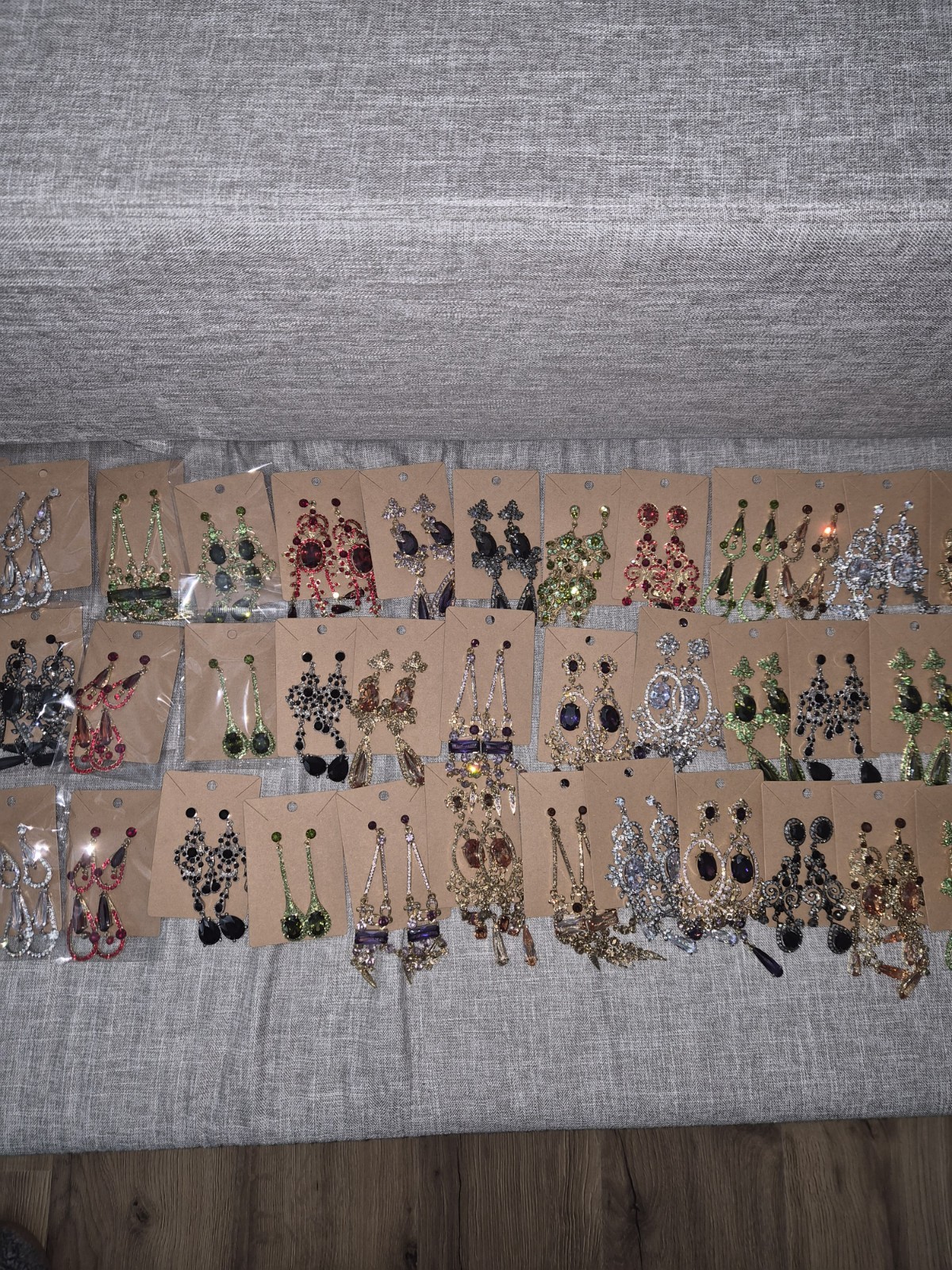 Large Lot Fashion Chandelier Drop Earrings Crystal Rhinestone  New 41 pairs
