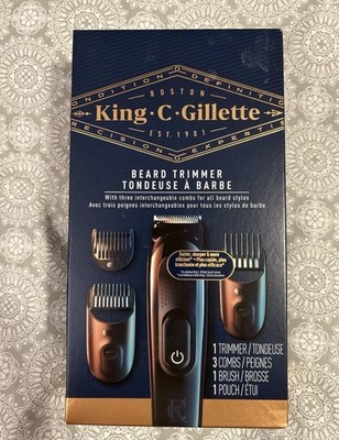 King C. Gillette Cordless Rechargeable BEARD TRIMMER -5800