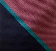 Windsor Striped Pattern Men's Necktie 100 Silk Multicolor Navy Burgundy