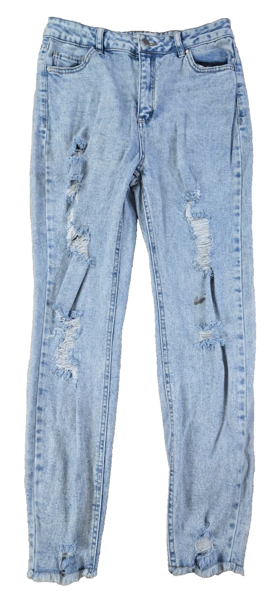 NWT Girls Imperial Star SKINNY Blue Jeans Tea Rose Leopard