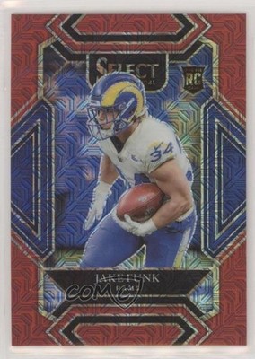 2021 Panini Select Club Level Red Prizm 26/49 Jake Funk #299 Rookie RC 0jk3