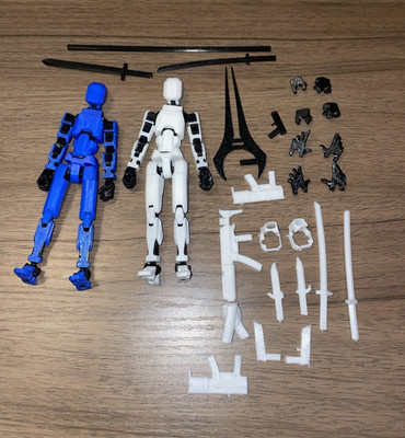 MerryXD Dummy 13 Action Figure Blue/White/Black w/ Accessories Weapons 2024 3+