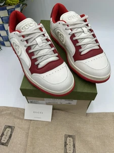 Baskets basses homme Gucci Mac 80 en cuir taille 9 fabriquées en Italie