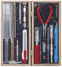 Excel Tools Deluxe Railroad Tool Set with Wooden Storage Box 44289