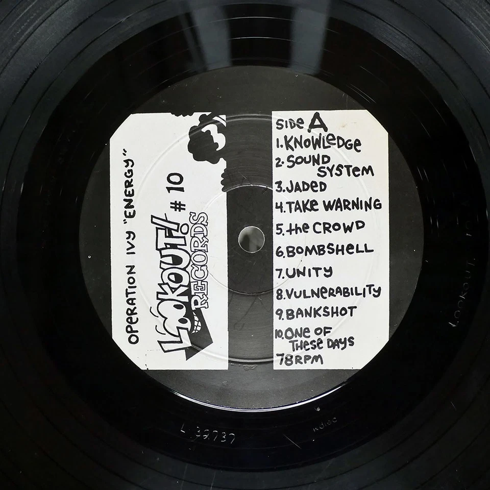 OPERATION IVY ENERGY LOOKOUT! L32737 UK SHRINK VINYL LP - Image 2 of 2