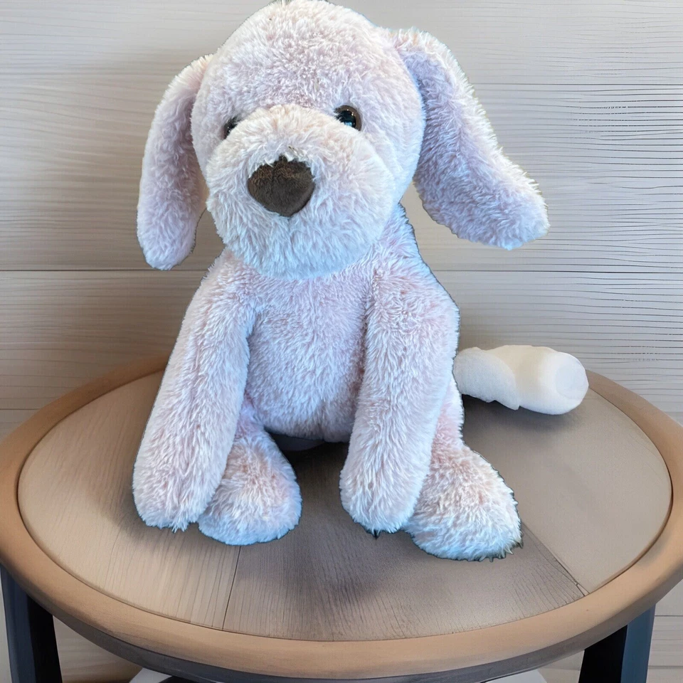 Animal Adventure Pink Puppy Dog Plush 13" Sitting Target Brown Nose 2021 - Image 2 of 4