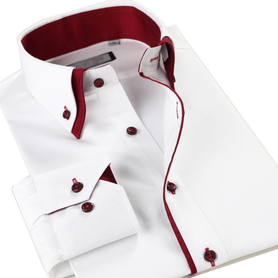 Double Pump Men's Flannel Shirts - Cotton Long Sleeve Plaid Button-Down Shirts, Regular Fit