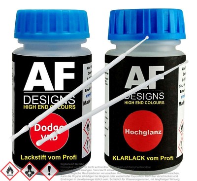 Für Dodge VRD Prowler Red Lackstift Klarlack Lacktupfer Autolack Set