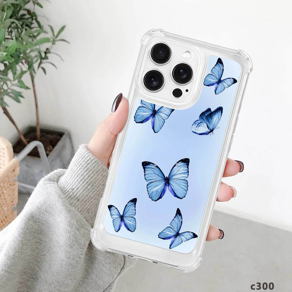 iPhone 14 Pro Max 15 16 Plus Samsung A56 A16 Butterfly TPU Case