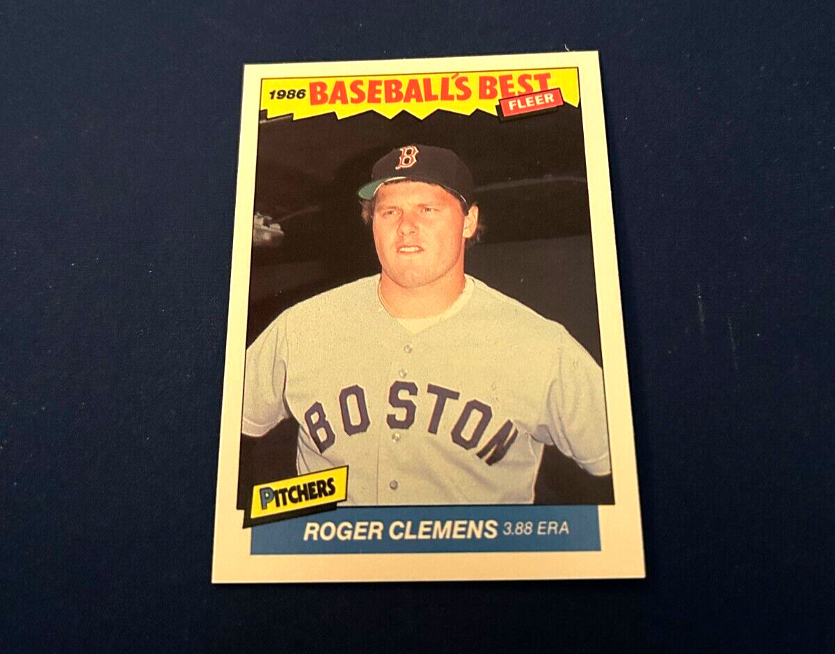 Roger Clemens #7 Baseball Cards 1986 Fleer Baseball's Best trading card — raw and PSA graded price guide