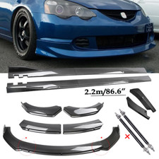 Carbon Fiber Front Bumper Lip Spoiler Side Skirt For 02-04 Acura Rsx Body Kits Carbon Fiber Front Bumper Lip Spoiler Side Skirt For 02-04 Acura Rsx Body Kits